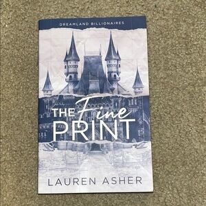 'The Fine Print' Book - Blue and White Cover